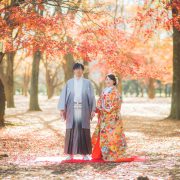紅葉と和装は相性ばつぐんの画像1
