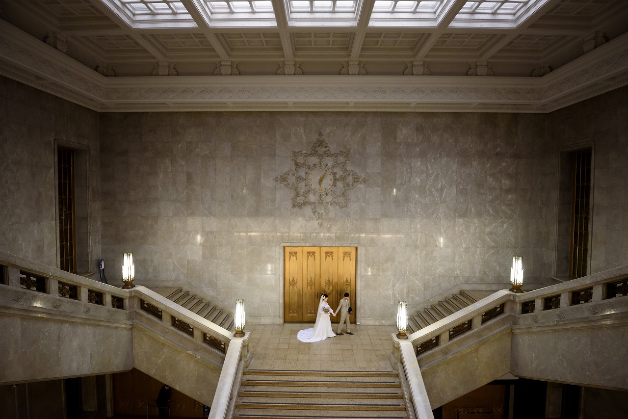 東京国立博物館.洋館,前撮り,フォトウエディング,後撮り,フォト婚,ヴィンテージドレス,めがね花嫁,ベリショ花嫁