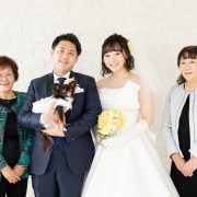 愛犬と一緒に前撮り撮影の画像5