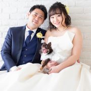 愛犬と一緒に前撮り撮影の画像13