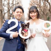 愛犬と一緒に前撮り撮影の画像20