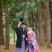 春の前撮り　和装ロケーション撮影（椿、河津桜、菜の花）の画像20