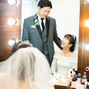 小さい頃のお写真と一緒にフォトウエディングの画像2
