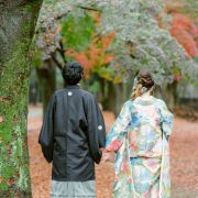 雨の切れ目に雰囲気いっぱいの和装ロケーションフォトの画像5