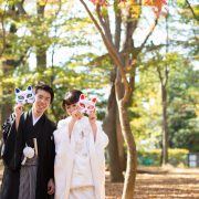 代々木公園で和装撮影＆国立博物館で洋装撮影の画像16