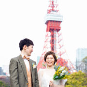 東京タワーが見える公園でフォトウエディングの画像7