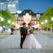 夕暮れの東京駅とスタジオでフォトウエディングの画像11