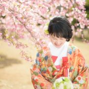 河津桜で和装ウエディングフォトの画像13