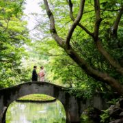 緑いっぱいの公園で和装ロケーション撮影の画像14