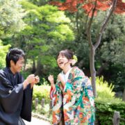 和装も洋装もお外でフォトウエディングの画像13