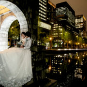 夜の東京駅でフォトウエディングの画像15