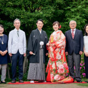 美しい庭園で和装ロケーション撮影の画像14