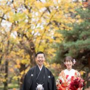 紅葉の時期に和装ロケーションフォトウエディングの画像21