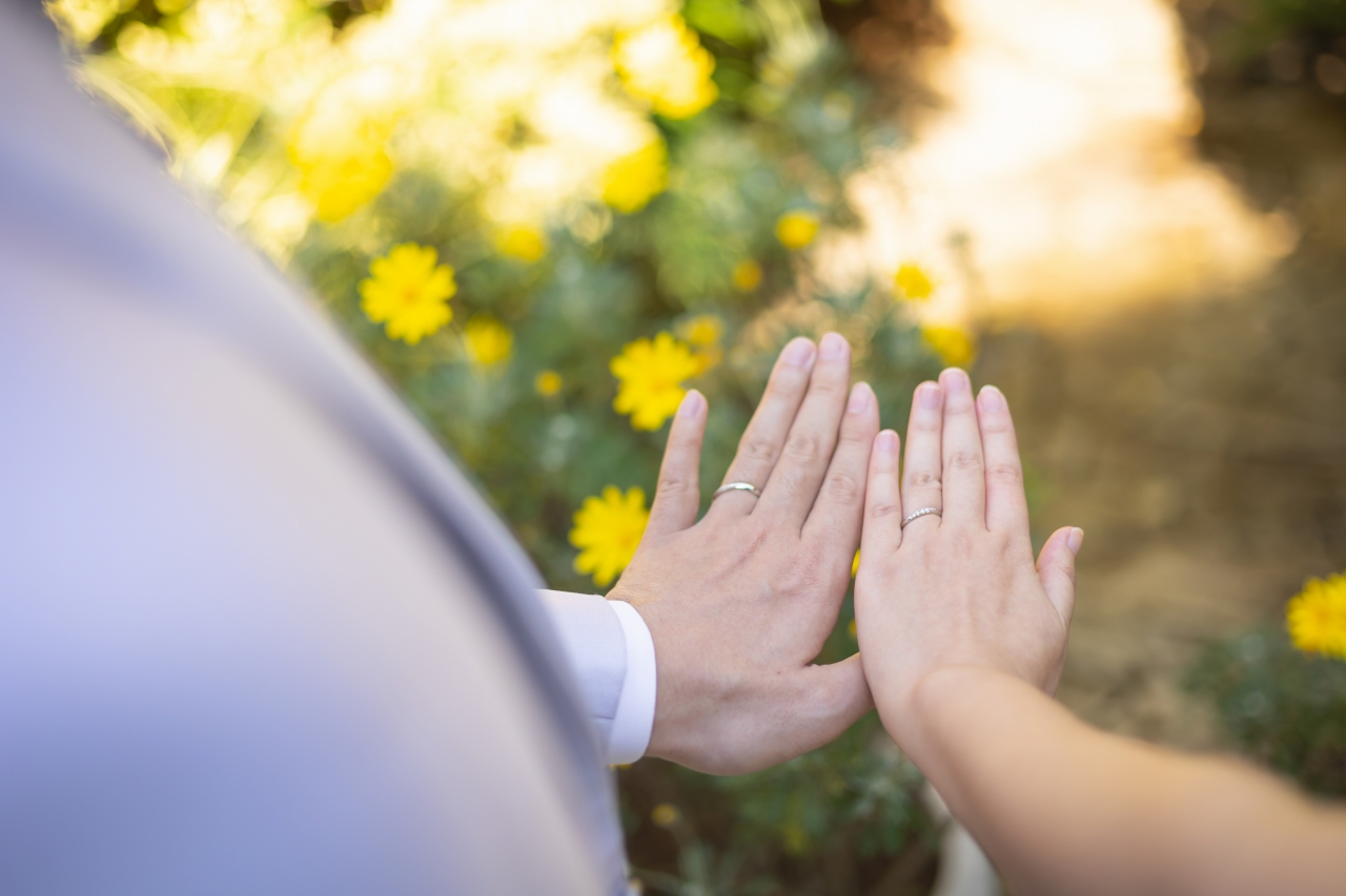 結婚指輪,お披露目