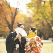 水元公園と代々木公園で洋装和装のフォトウエディングの画像23