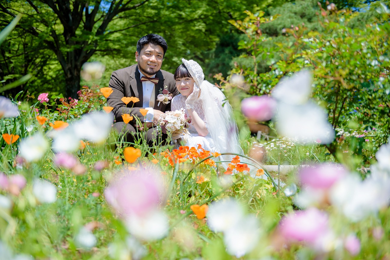 ヴィンテージドレス,代々木公園,ロケーション前撮り