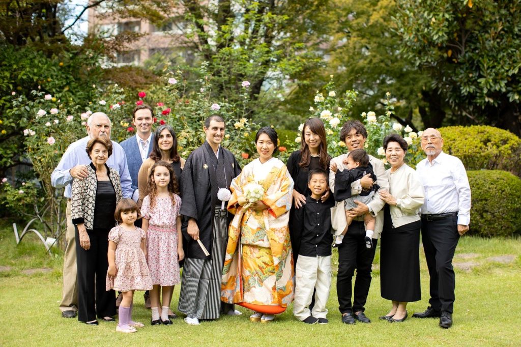 国際結婚,洋館ウエディング,和装