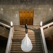 国立博物館でフォトウエディング