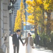 秋の東京駅・丸の内でフォトウエディングの画像21