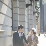 秋の東京駅・丸の内でフォトウエディングの画像23