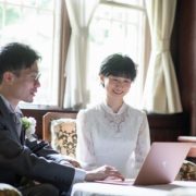 庭園のある文化財で撮るウエディングフォトの画像8