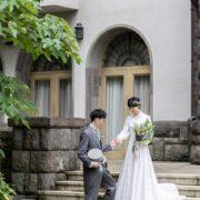 庭園のある文化財で撮るウエディングフォトの画像22