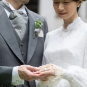 庭園のある文化財で撮るウエディングフォトの画像24