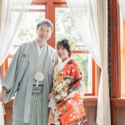 和装で洋館ウエディングフォトの画像4