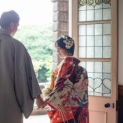 和装で洋館ウエディングフォトの画像10