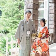 和装で洋館ウエディングフォトの画像12