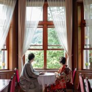 和装で洋館ウエディングフォトの画像13