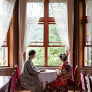 和装で洋館ウエディングフォトの画像14