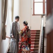 和装で洋館ウエディングフォトの画像17