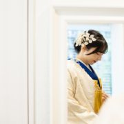 レトロでシックな和装ソロウエディングの画像1