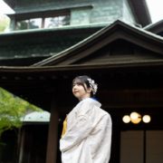 レトロでシックな和装ソロウエディングの画像6