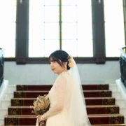 レトロでシックなヴィンテージドレスソロウエディングの画像6