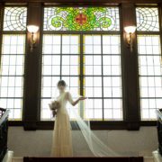 レトロでシックなヴィンテージドレスソロウエディングの画像10