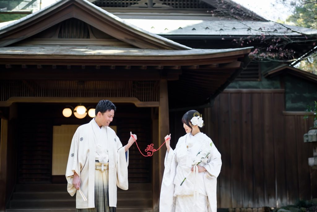 歴史的建造物で和装撮影