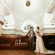 ヴィンテージドレスで国立科学博物館フォトウエディングの画像3