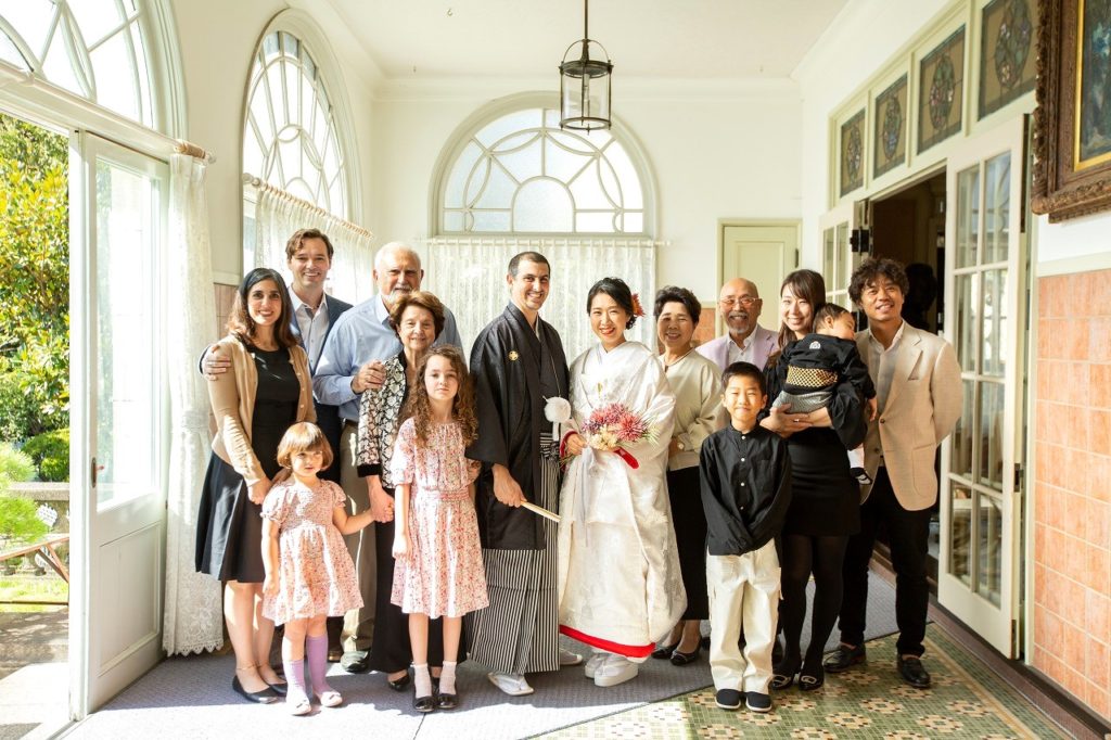 歴史的建造物で和装撮影