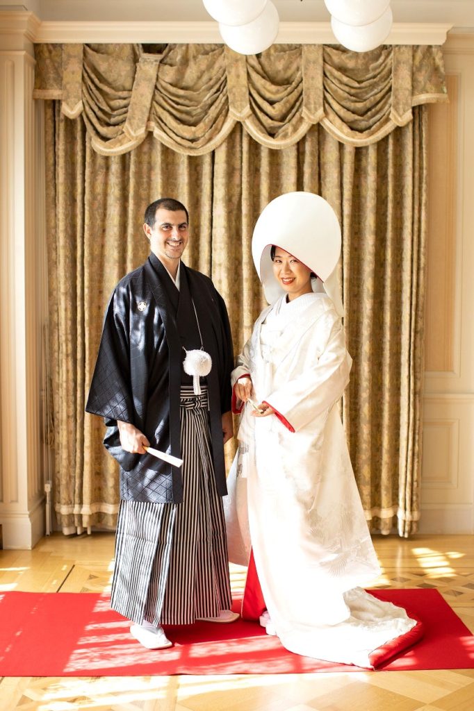 歴史的建造物で和装撮影