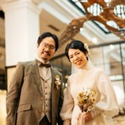 ヴィンテージドレスで国立科学博物館フォトウエディングの画像14