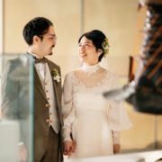 ヴィンテージドレスで国立科学博物館フォトウエディングの画像17