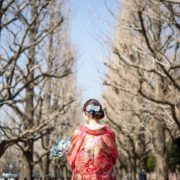 目白庭園で和装ロケーションフォトウエディングの画像15