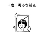 ＋色・明るさ補正